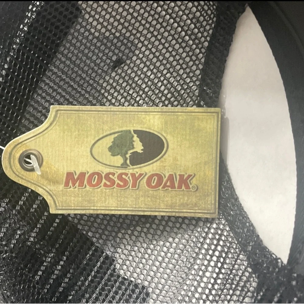 Mossy Oak‎ ✨Men's Snapback Mesh Cap OSFM Polyester Twill Black NWT
